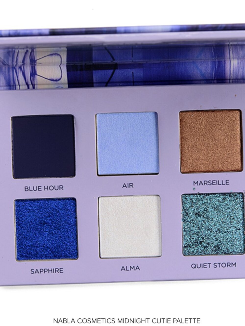 Nabla Cutie Palette Midnight NIB Smoky Glam Eyeshadow NIB 🌙✨